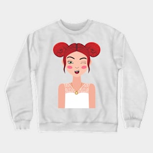 The Girl Sweetest Aries on Earth - Aries Crewneck Sweatshirt